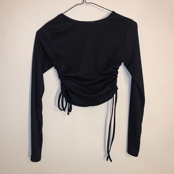 Cropped black long sleeve - Picture 2 of 3